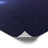 Kosmischer Wal & Astronaut Kunstprint Poster (Ecke)