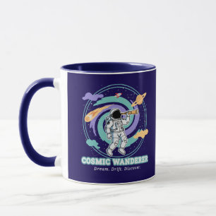 Kosmischer Wanderer Astronaut Teleskop Tasse