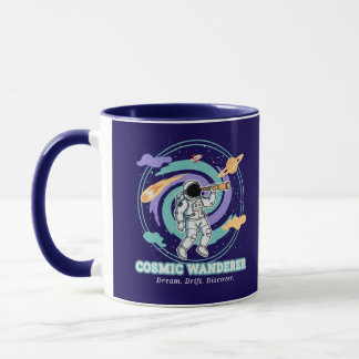 Kosmischer Wanderer Astronaut Teleskop Tasse