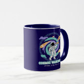 Kosmischer Wanderer Astronaut Teleskop Tasse (VorderseiteRechts)