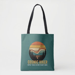 Kosmischer Wanderer Retro 70er Sonnenuntergang Wel Tasche