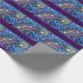 Kosmischer Weihnachtsbaum Geschenkpapier (Ecke)
