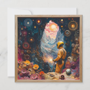 Kosmischer Welder in floraler Dreamscape - Schweis
