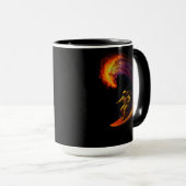 Kosmischer Wellenreiter Tasse (VorderseiteRechts)