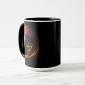 Kosmischer Wellenreiter Tasse (Vorderseite Links)