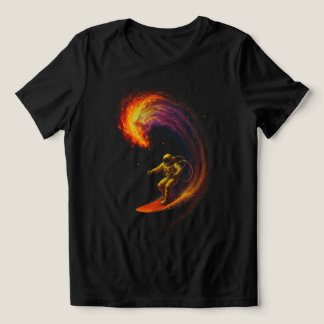 Kosmischer Wellenreiter Tri-Blend Shirt