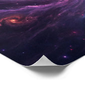 Kosmischer Whirlpool: Ein wirbelnder Nebel der Ste Poster (Ecke)
