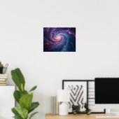 Kosmischer Whirlpool: Ein wirbelnder Nebel der Ste Poster (Heimbüro)