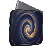 Kosmischer Wirbel aus goldenem Licht Laptopschutzhülle (Vorne Rechts)