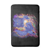 Kosmischer Wolf Badematte (Vorderseite Vertikal)