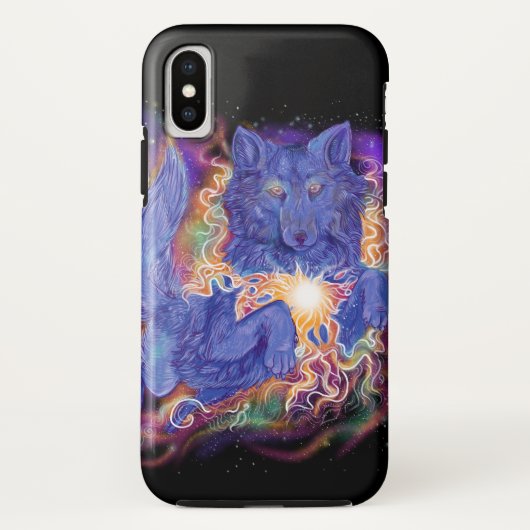 Kosmischer Wolf Case-Mate iPhone Hülle (Rückseite)
