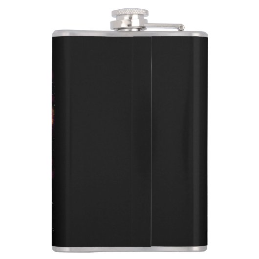 Kosmischer Wolf Flachmann (Rückseite)