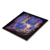 Kosmischer Wolf Fliese (Seite)