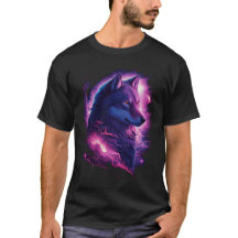 Kosmischer Wolf: Majestic Nature and Universe Fusi