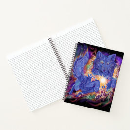 Kosmischer Wolf Notizblock