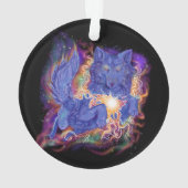 Kosmischer Wolf Ornament (Rückseite)