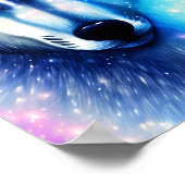 Kosmischer Wolf Poster (Ecke)