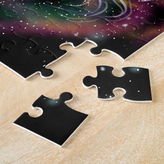 Kosmischer Wolf Puzzle (Seite)