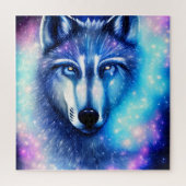 Kosmischer Wolf Puzzle (Vertikal)