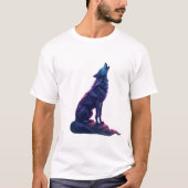 Kosmischer Wolf T-Shirt (Vorderseite)