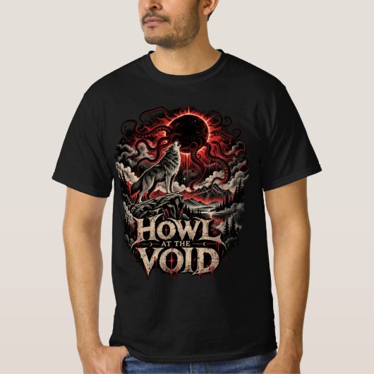 Kosmischer Wolf T-Shirt (Vorderseite)