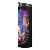 Kosmischer Wolf Thermosbecher (Nach rechts gedreht)