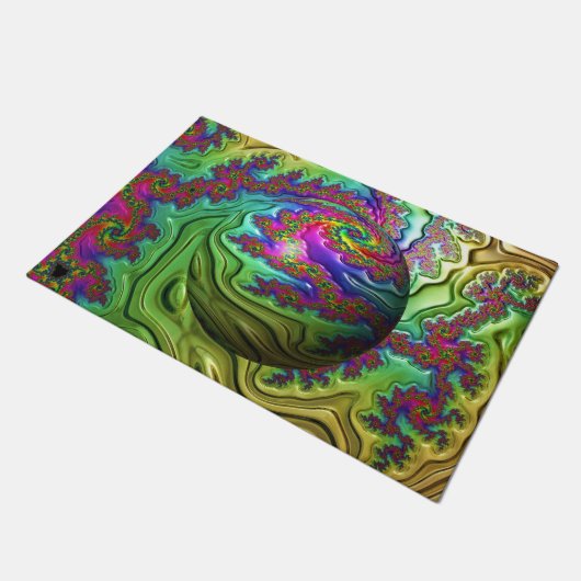 Kosmischer Wolkensturm Fußmatte (Schrägansicht)