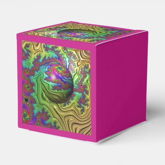 Kosmischer Wolkensturm Geschenkschachtel (Rückseite)