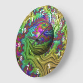 Kosmischer Wolkensturm Große Wanduhr (Winkel)