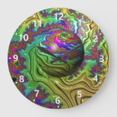 Kosmischer Wolkensturm Große Wanduhr (Vorderseite)