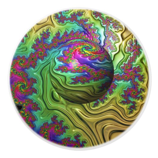 Kosmischer Wolkensturm Keramikknauf (Vorderseite)