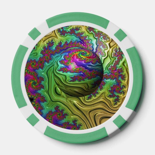 Kosmischer Wolkensturm Pokerchips (Rückseite)