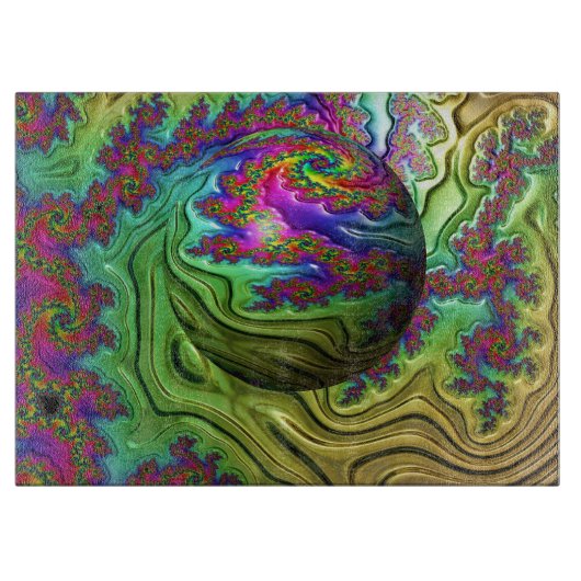 Kosmischer Wolkensturm Schneidebrett (Vorderseite)