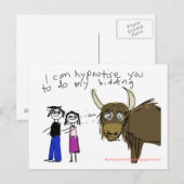 Kosmischer Yak #2 Postkarte (Vorne/Hinten)