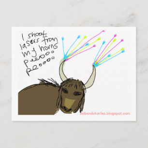 Kosmischer Yak #3 Postkarte