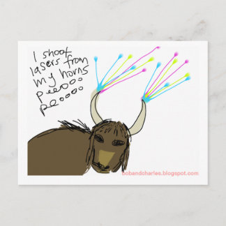 Kosmischer Yak #3 Postkarte