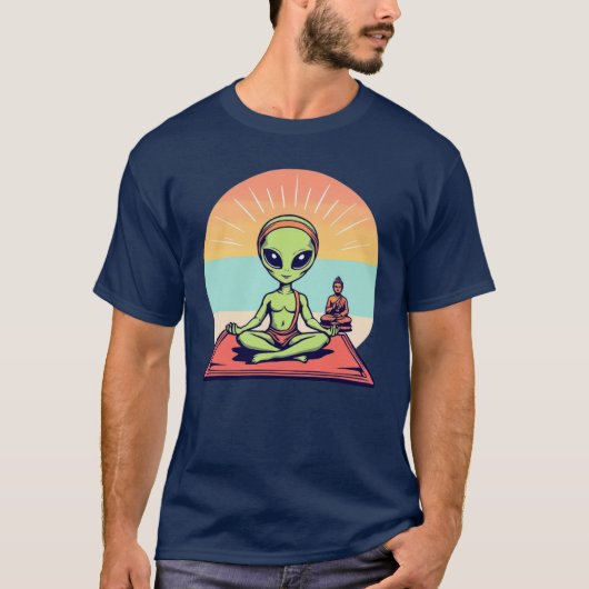 Kosmischer Yogi T-Shirt (Vorderseite)
