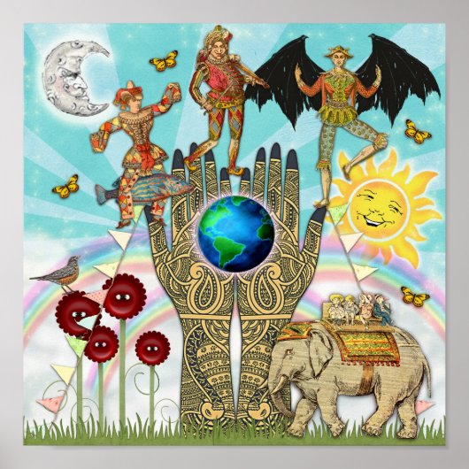 kosmischer Zirkus Poster (Vorne)