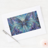 KosmischerSchmetterlingFantasy Rechteckiger Aufkleber (Umschlag)