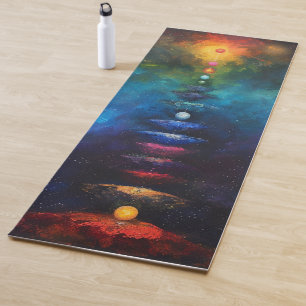 Kosmisches 7-Chakren-Ausrichtung-Spiritualitäts-Yo Yogamatte