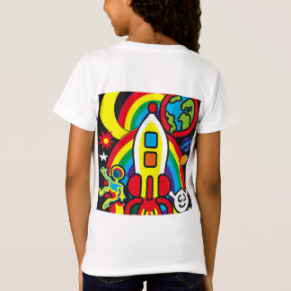 Kosmisches Abenteuer: Rainbow Rocket Launch T-Shirt