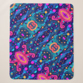 Kosmisches abstraktes Muster-Decke Sherpadecke (Vorderseite)