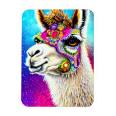 Kosmisches Alpaca Magnet (Vertikal)