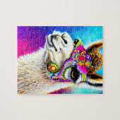 Kosmisches Alpaca Puzzle (Horizontal)