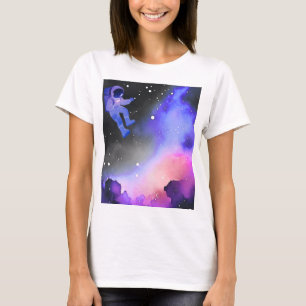 Kosmisches Astronauten Space Frauen T-Shirt