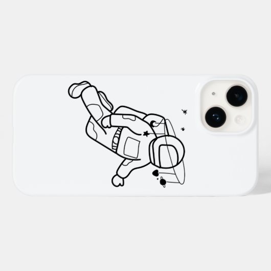 Kosmisches Astronautenabenteuer Case-Mate iPhone Hülle (Rückseite (Horizontal))