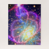 Kosmisches Atemberaubendes Lila Chaotisches Ereign Puzzle (Vertikal)