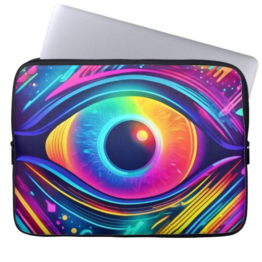 Kosmisches Auge der Träume Laptopschutzhülle (Vorderseite)