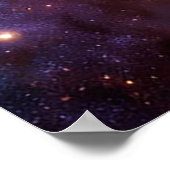 Kosmisches Auge innerhalb der Teardrop Gestalt Gal Poster (Ecke)