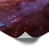 Kosmisches Auge innerhalb der Teardrop Gestalt Gal Poster (Ecke)